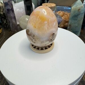 Flower Agate Egg